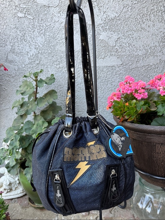 Hannah Montana Other - Hannah Montana Navy Sparkle Drawstring Shoulder Bag